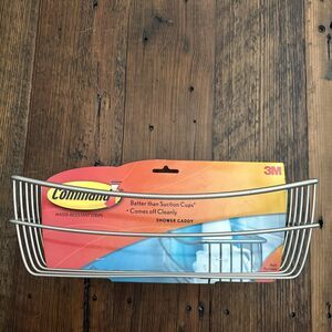 Command Shower Caddy Satin Nickel Caddy 3M 17614b. NEW!!